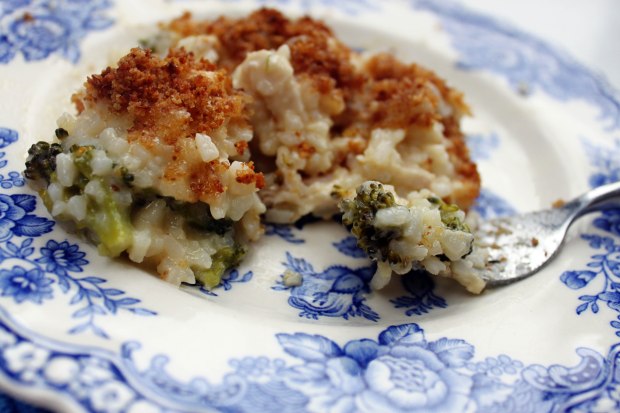 Cheesy Chicken & Broccoli Rice Bake
