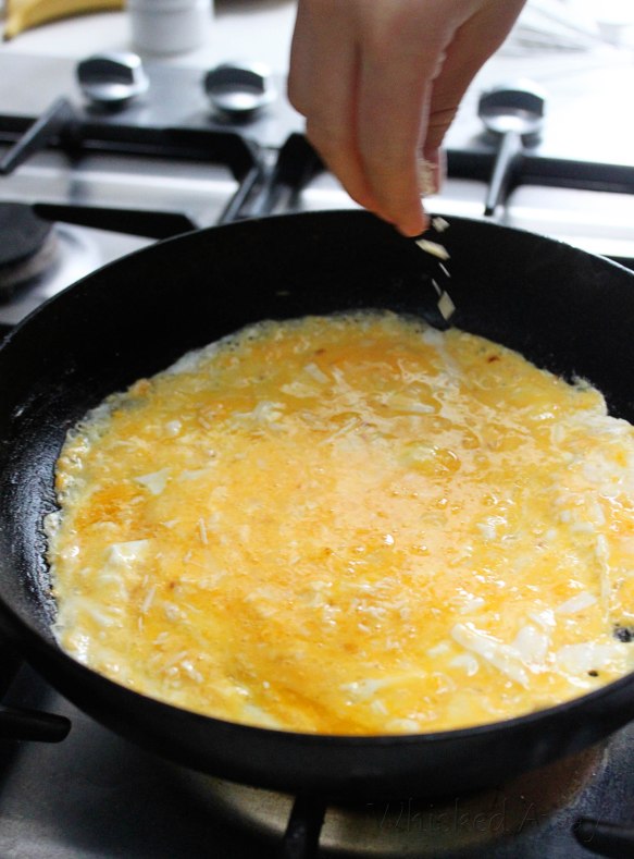 Feta, Tomato and Spinach Omelet + step by step instructions for making the perfect French Omelet
